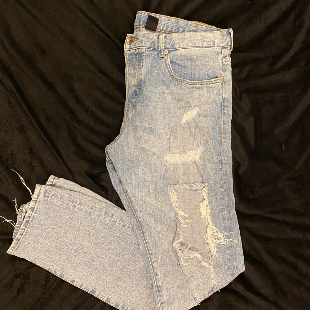 Distressed jeans